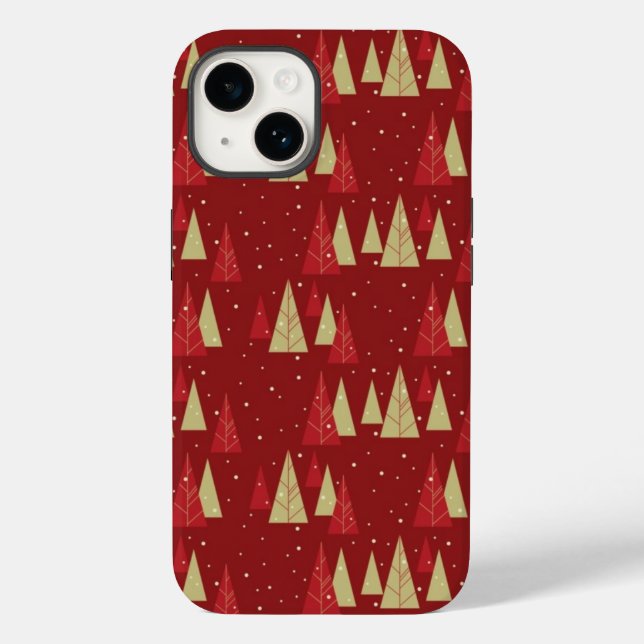 Coques Case-Mate iPhone Sacoche téléphonique Arbres de Noël (Verso)