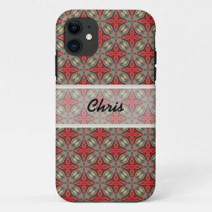 Case-Mate iPhone Case Sacoche téléphonique Brown Iphone rouge