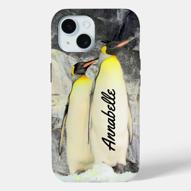 Coques Case-Mate iPhone Sacoche téléphonique King Penguins personnalisée (Verso)