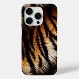 Coque iPhone 15 Pro Safari Tigre noir orange