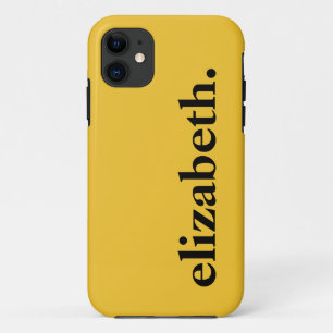 Case-Mate iPhone Case Saffron or couleur solide Nom élégant