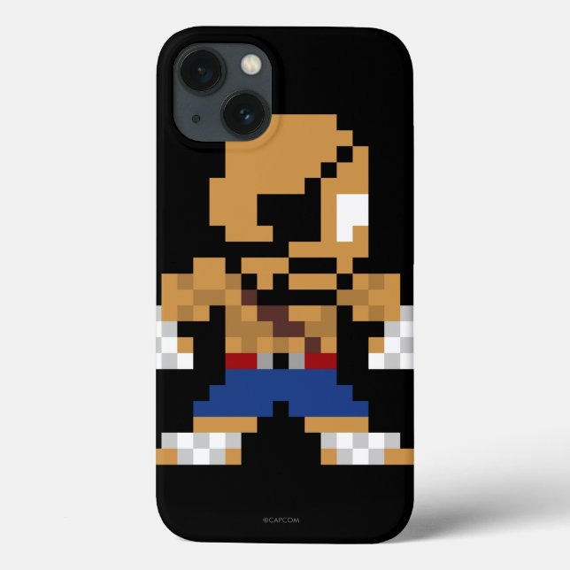Coques Case-Mate iPhone Sagat 8 bits (Verso)
