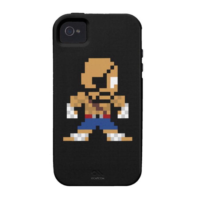 Coques Case-Mate iPhone Sagat à 8 bits (Dos)