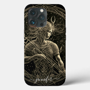 Case Sagittaire zodiaque noir or Case-Mate iPhone