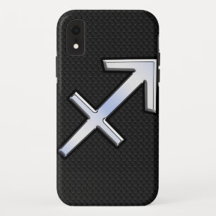 Coque Pour iPhone XR Sagittarius moderne Zodiac Sign on Snake Skin