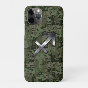 Coques Pour iPhone Sagittarius Zodiac Connexion Olive Woodland Camo