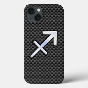 Etui iPhone Case-Mate Sagittarius Zodiac Sign Carbon Fiber Print
