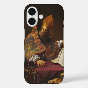 Coque Pour iPhone 16 Saint Ambroise Père de l'Église catholique