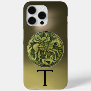 Coque iPhone 15 Pro Max SAINT GEORGE & DRAGON MEDALLION MONOGRAMME Agate C