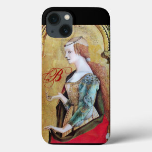 iPhone 13 Coque SAINT MARY MAGDALENE 2 MONOGRAM Or, Rouge