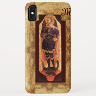 Coque Pour iPhone XS Max SAINT MICHAEL ARCHANGEL AVEC monogramme DRAGON
