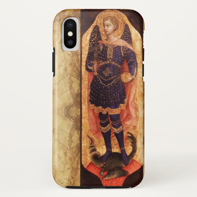 COQUES Case-Mate iPhone SAINT MICHAEL ARCHANGEL AVEC PARCHEMENT ANCIEN DRA (Dos)