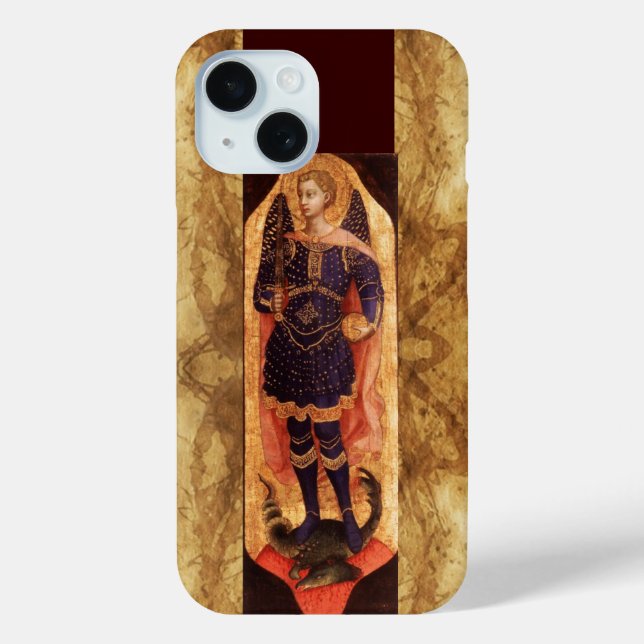 COQUES Case-Mate iPhone SAINT MICHAEL ARCHANGEL AVEC PARCHEMENT ANCIEN DRA (Verso)