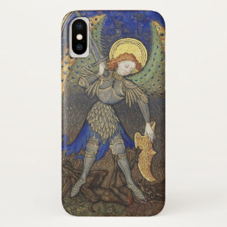 Coque iPhone X Saint Michel l'Archange avec le diable
