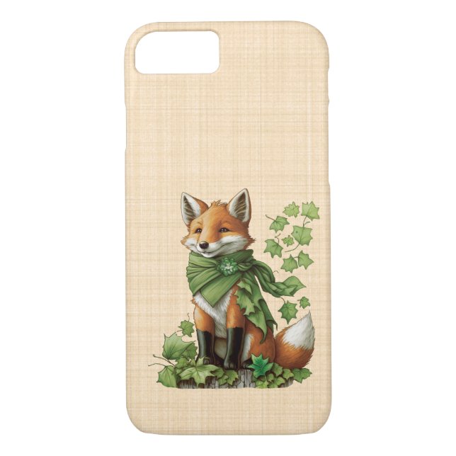 Coques Case-Mate iPhone Saint-Patrick - Renard chanceux et mignon (Dos)