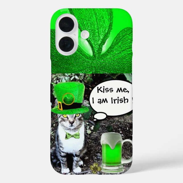 COQUES Case-Mate iPhone SAINT PATRICK'S DAY CHAT AVEC BIÈRE IRLANDAISE VER (Verso)