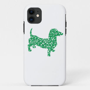 Coque iPhone 11 Saint Patrick's Day Dachshund