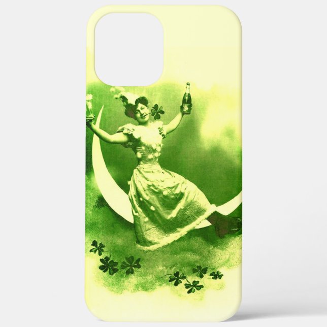 COQUES Case-Mate iPhone SAINT PATRICK'S DAY LUNE LADY AVEC SHAMROCK (Verso)