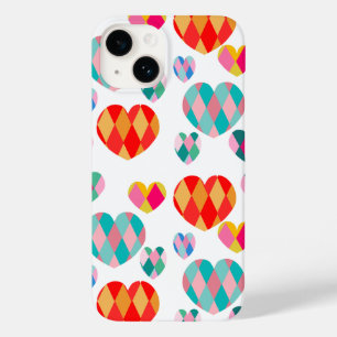 Coque Pour iPhone 14 Saint Valentin Art déco