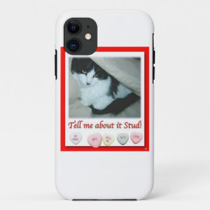 Coque Case-Mate Pour iPhone Saint Valentin Chat noir et blanc