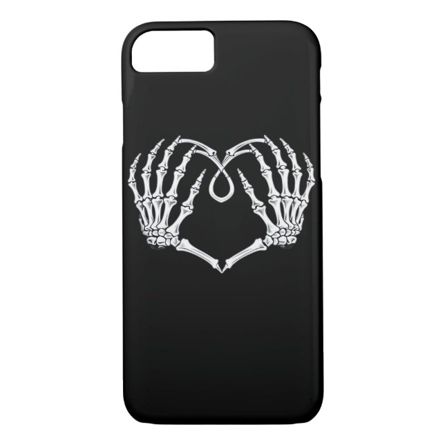 Coques Case-Mate iPhone Saint Valentin Coeur gothique Avec Squelette Mains (Dos)