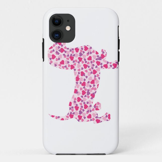 Coques Case-Mate iPhone Saint Valentin Dachshund (Dos)