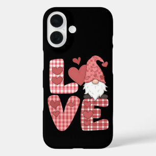 Coque Pour iPhone 16 Saint-Valentin Gnome Mignon Amour Cœur