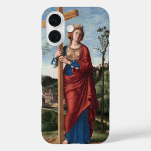 Coque Pour iPhone 16 Sainte Hélène avec la Vraie Croix Art sacré