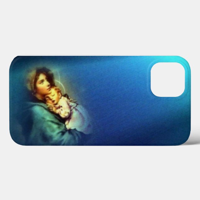 Coques Case-Mate iPhone Sainte Vierge Marie et Enfant Jésus (Verso (horizontal))