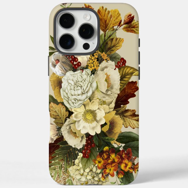 Coques Case-Mate iPhone Saison Citrouille de Thanksgiving Automne Floral (Verso)