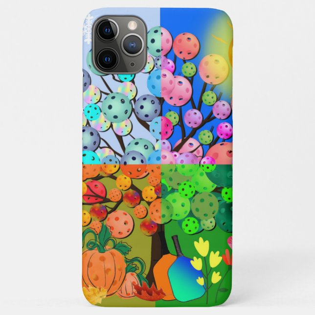 Coques Case-Mate iPhone Saison Toujours Pickleball hiver printemps été aut (Dos)