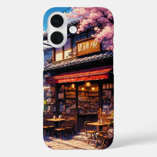 Coque Pour iPhone 16 Sakura Kissa - Café Fleur de Cerisier