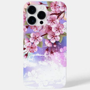 Coque Pour Pour iPhone 14 Pro Max Sakura rose sur la peinture Arrière - plan