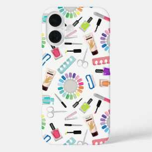 Coque Pour iPhone 16 Salon de beauté Manucure Pédicure Ongles