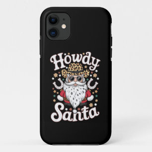 Case-Mate iPhone Case Salut Santa Cowboy Occidental Cadeau de Noël Rodeo