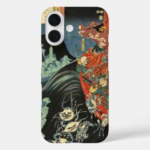 Coque Pour iPhone 16 Samouraï japonais vintage contre Crabes fantômes A