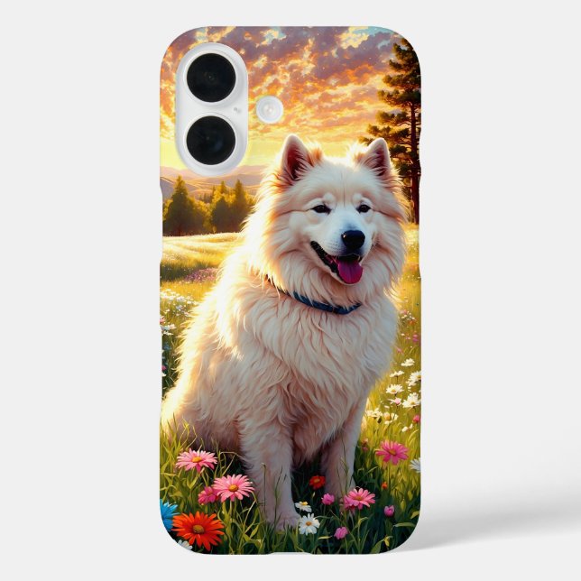 Coques Case-Mate iPhone Samoyed by Lake (Verso)