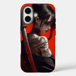 Coque Pour iPhone 16 Samurai girl 
