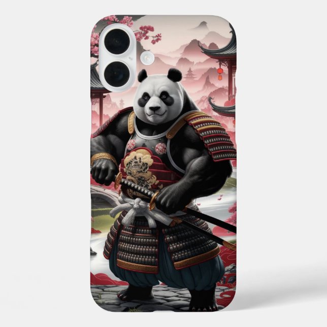 Coques Case-Mate iPhone Samurai Panda dans le paysage chinois traditionnel (Verso)
