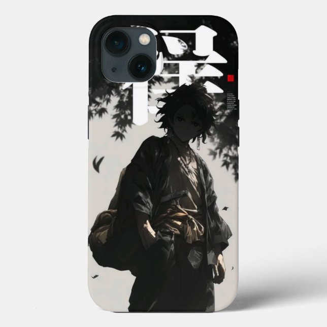Coques Case-Mate iPhone Samurai Ronin: Black & White Ink Case (Verso)