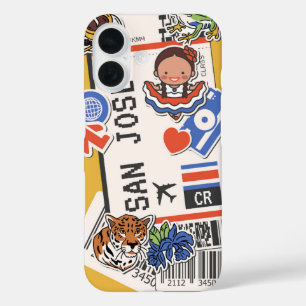 Coque Pour iPhone 16 San José Boarding Pass - Costa Rica Culture Voyage