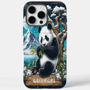 Coques iPhone 16 Pro Max Sanctuaire forestier de Panda : Nourriture bambou