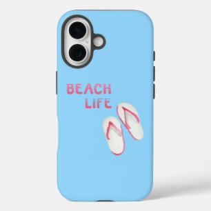 Coque Pour iPhone 16 Sandales à tongs de plage
