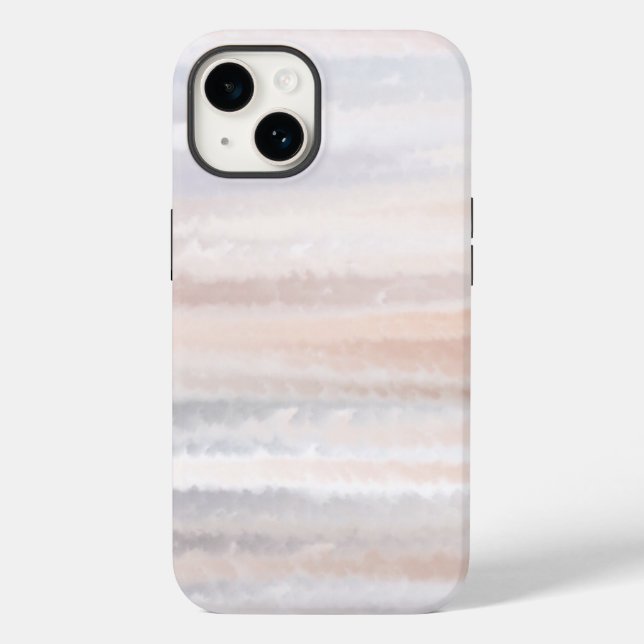 Coques Case-Mate iPhone Sandy Beach Été Tan Aquarelle Abstraite (Verso)