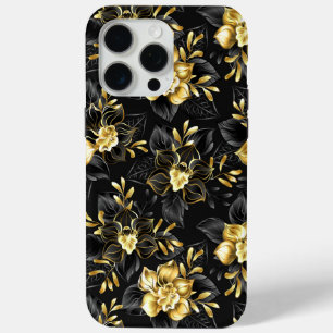 Coque iPhone 15 Pro Max Sans couture avec orchidées de bijoux