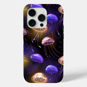 Coque iPhone 15 Pro Sans joint avec méduse éclatante