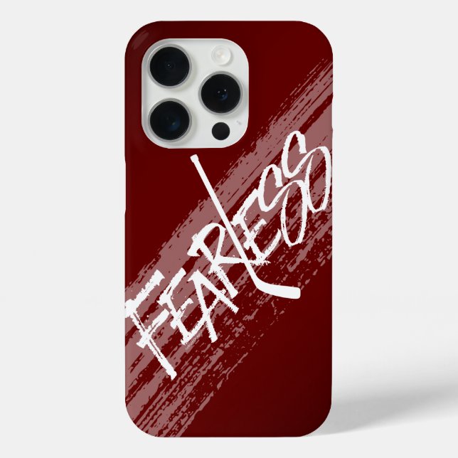 Coques Case-Mate iPhone Sans peur (Hockey) (Verso)