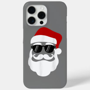 Coque iPhone 15 Pro Max Santa Claus avec lunettes de soleil Drôle Noël Des
