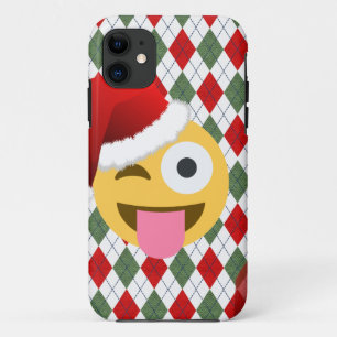 Etui iPhone Case-Mate santa claus wink emoji