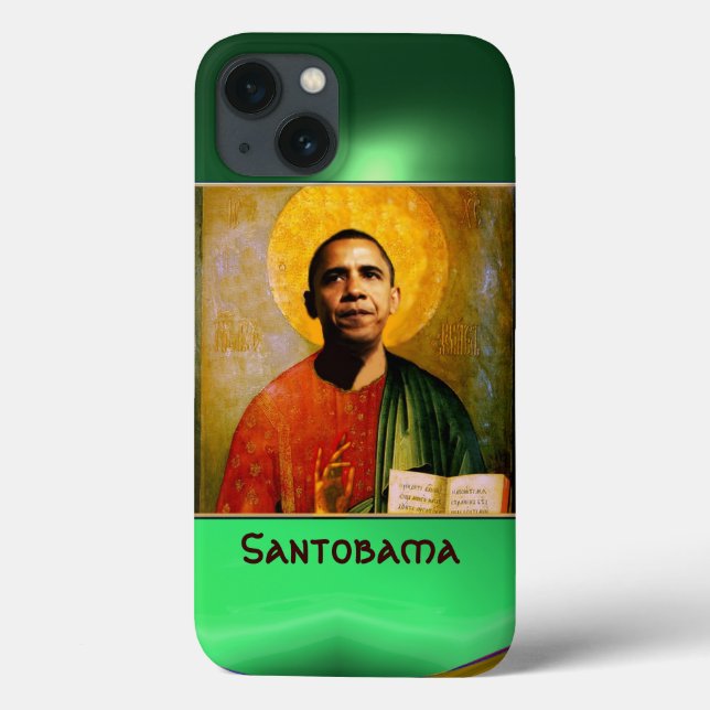 Coques Case-Mate iPhone SANTOBAMA Green (Verso)